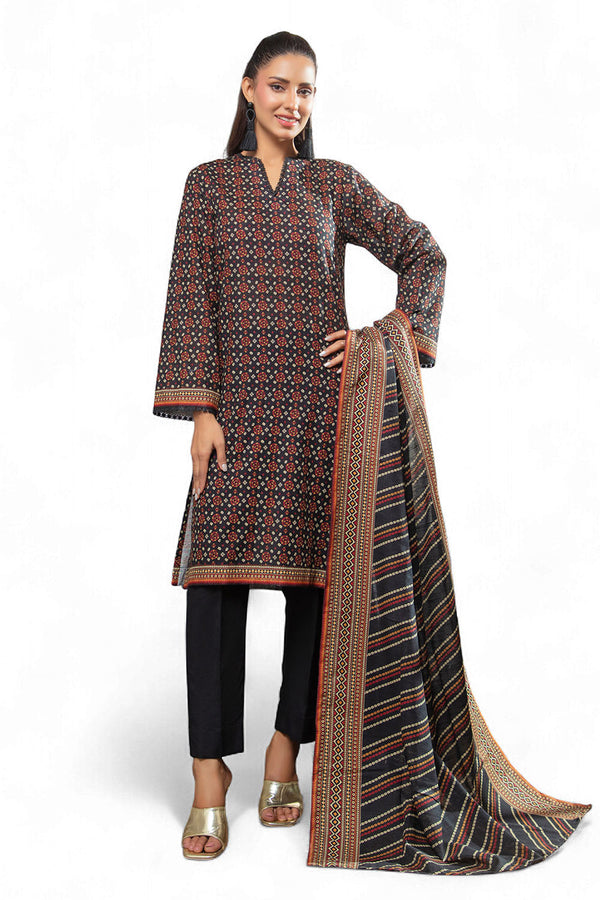 Gul Ahmed 3 Piece Unstitched Khaddar Suit With Dupatta WNS-52097