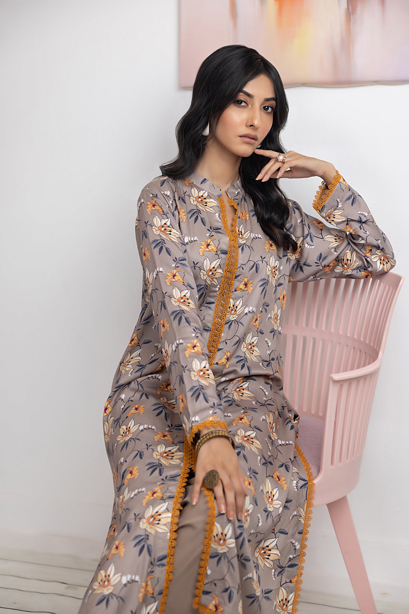 Gul Ahmed 1 Piece Unstitched Printed Cotail Shirt WNSS-32001