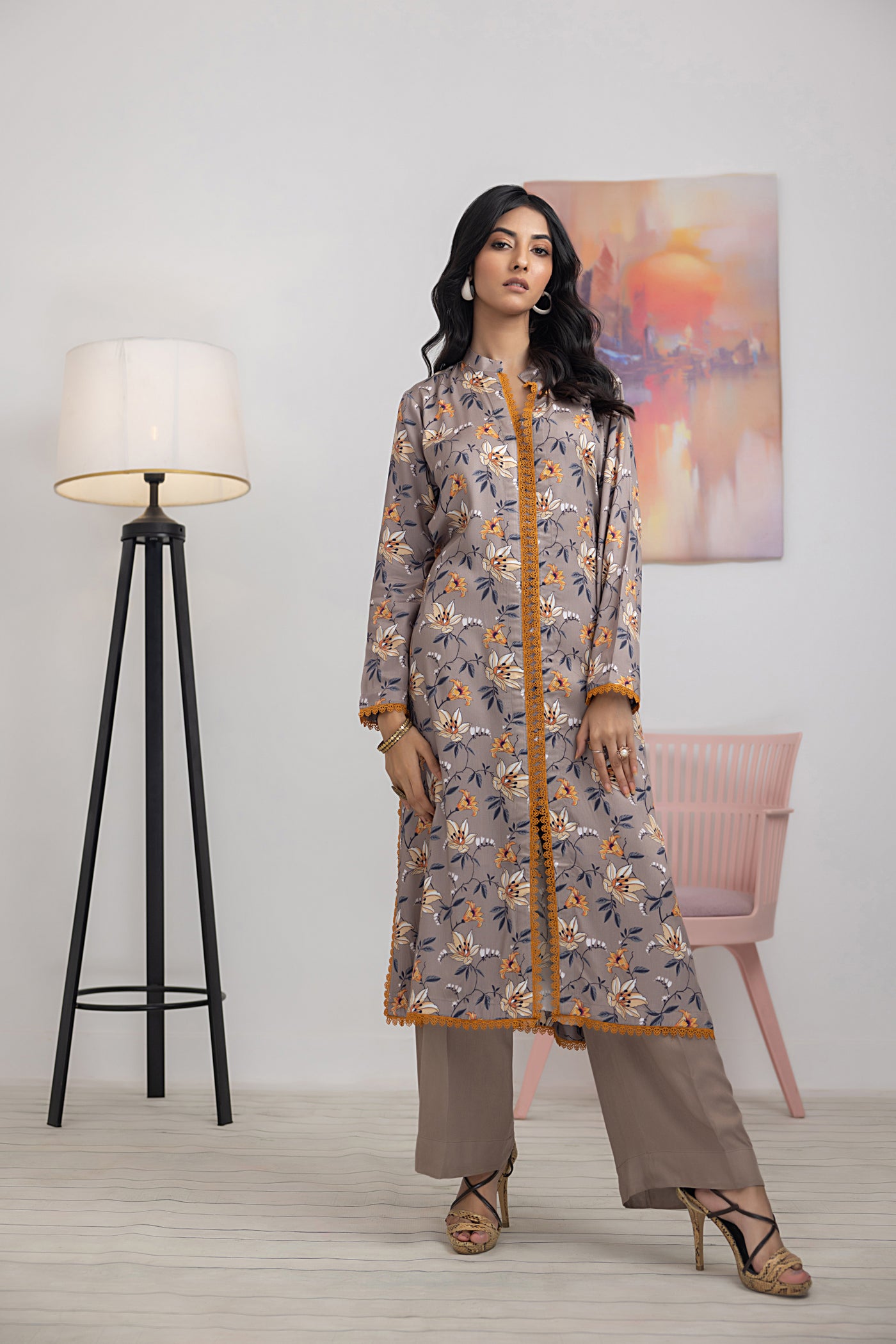 Gul Ahmed 1 Piece Unstitched Printed Cotail Shirt WNSS-32001