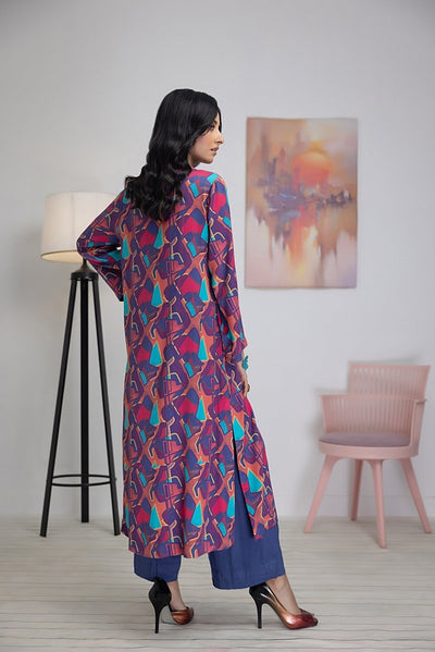 Gul Ahmed 1 Piece Unstitched Printed Cotail Shirt WNSS-32002