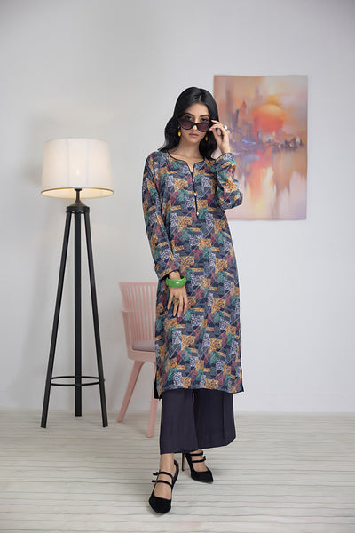 Gul Ahmed 1 Piece Unstitched Printed Linen Shirt WNSS-32005