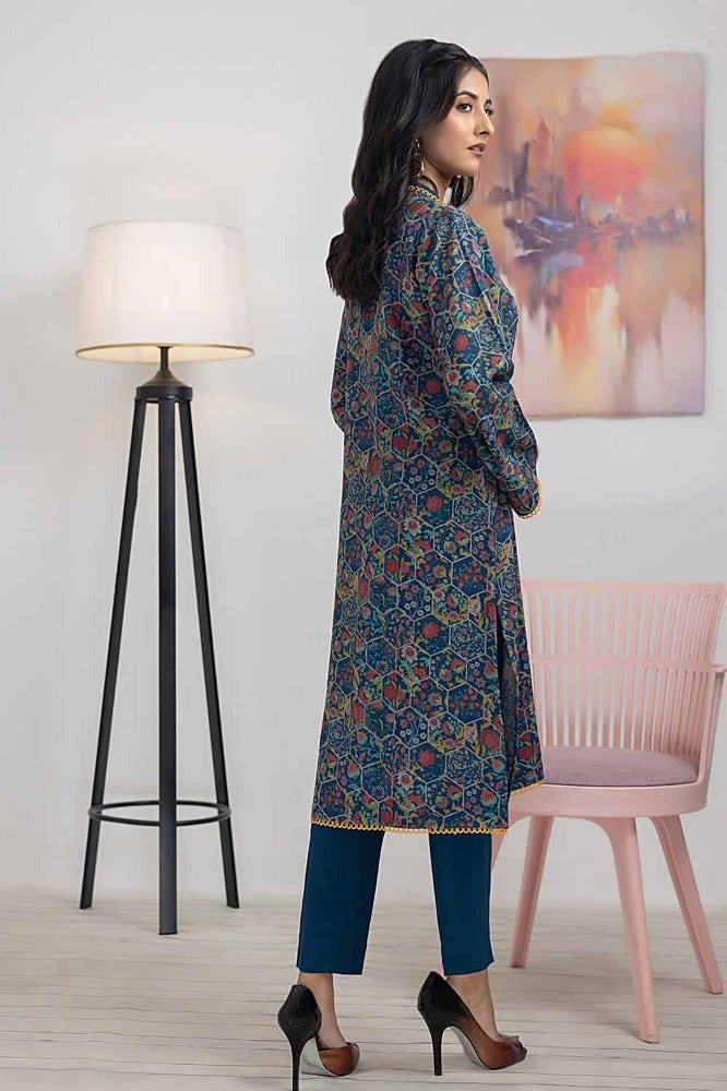 Gul Ahmed 1 Piece Printed Dhanak Unstitched Shirt WNSS-32006