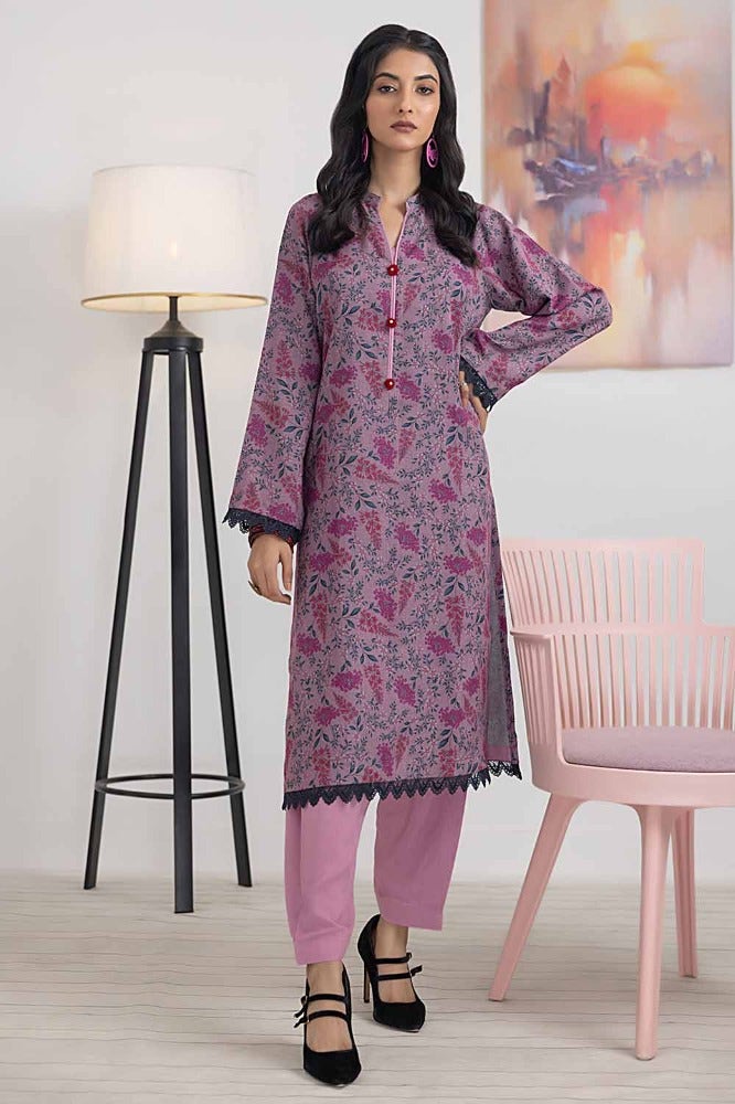 Gul Ahmed 1 Piece Printed Dhanak Unstitched Shirt WNSS-32007