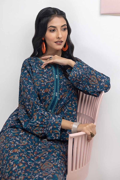 Gul Ahmed 1 Piece Printed Dhanak Unstitched Shirt WNSS-32008