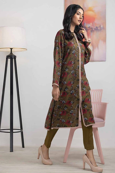 Gul Ahmed 1 Piece Printed Dhanak Unstitched Shirt WNSS-32009