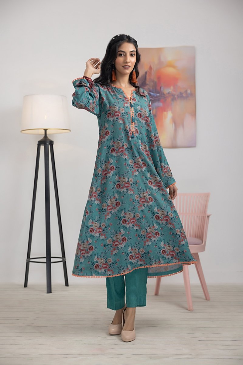 Gul Ahmed 1 Piece Unstitched Printed Dhanak Shirt WNSS-32010