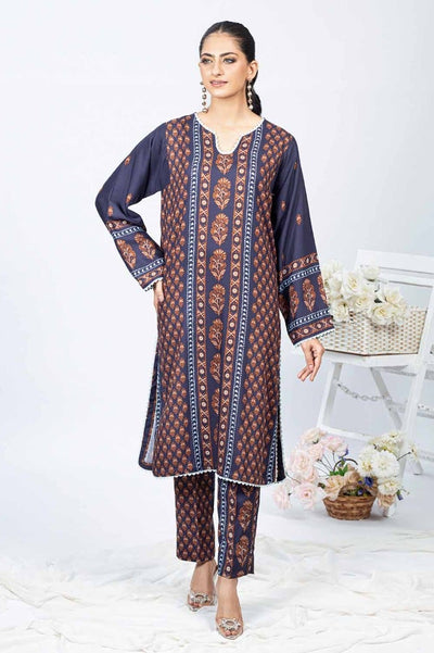 Gul Ahmed 1PC Printed Twill Linen Unstitched Shirt WNSS-32011