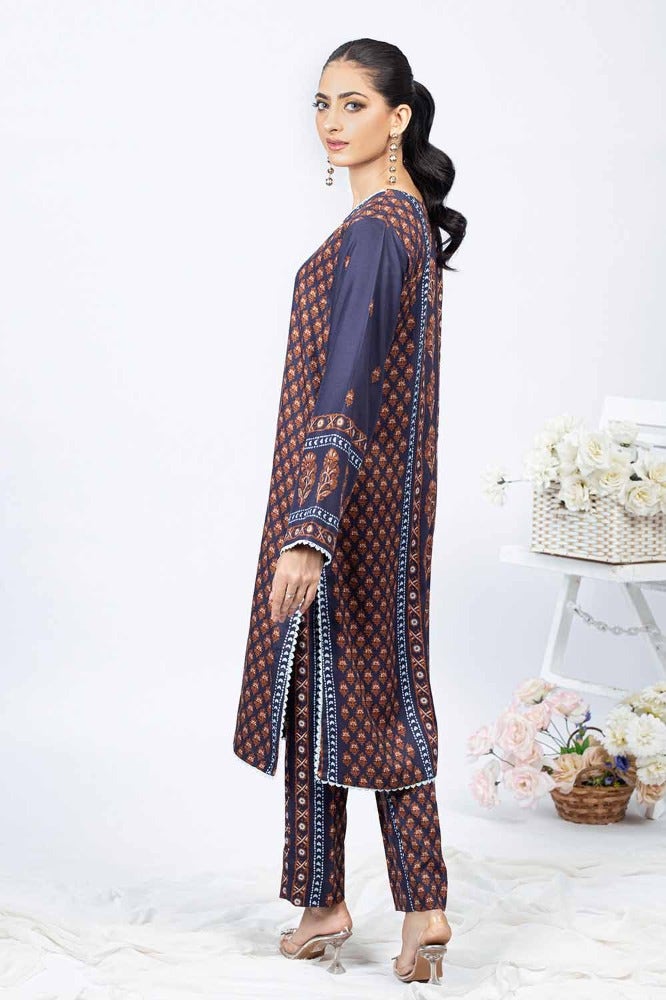 Gul Ahmed 1 Piece Printed Twill Linen Unstitched Shirt WNSS-32011