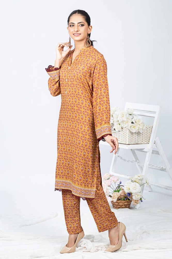 Gul Ahmed 1PC Printed Linen Unstitched Shirt WNSS-32012