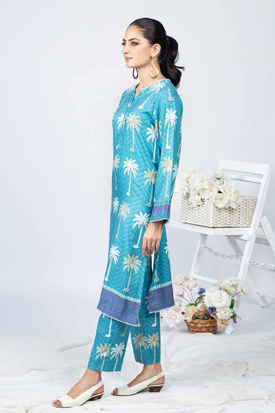 Gul Ahmed 1PC Printed Twill Linen Unstitched Shirt WNSS-32013