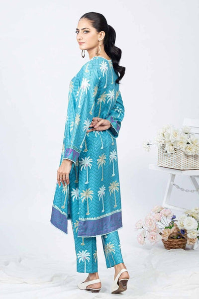 Gul Ahmed 1PC Printed Twill Linen Unstitched Shirt WNSS-32013