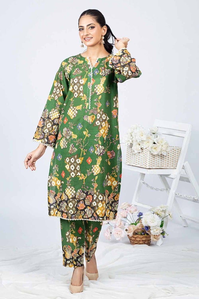 Gul Ahmed 1PC Printed Khaddar Unstitched Shirt WNSS-32014