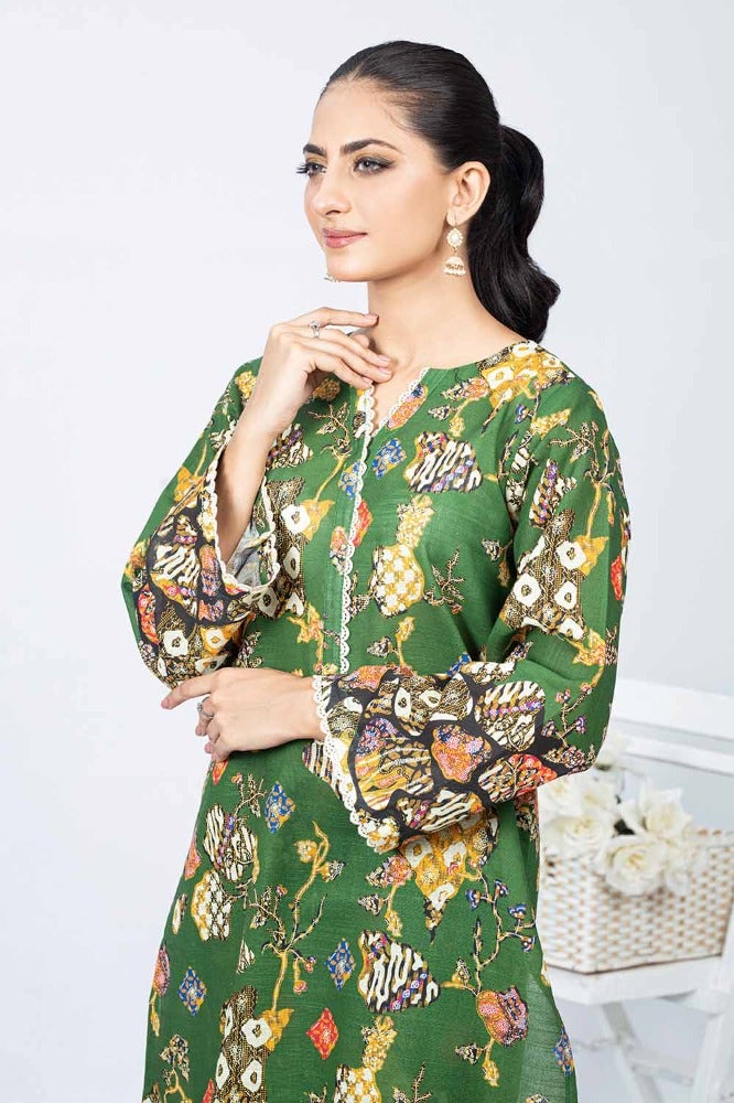 Gul Ahmed 1PC Printed Khaddar Unstitched Shirt WNSS-32014