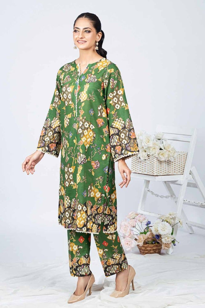 Gul Ahmed 1PC Printed Khaddar Unstitched Shirt WNSS-32014