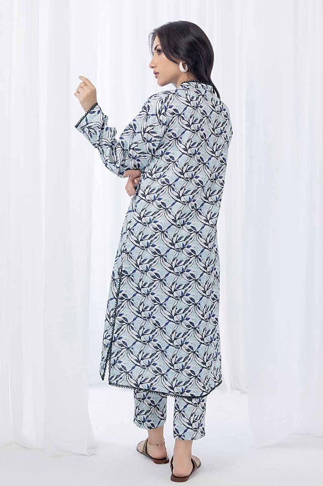 Gul Ahmed 1 Piece Printed Twill Linen Unstitched Shirt WNSS-32019