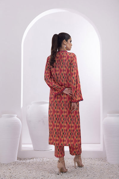 Gul Ahmed 2PC Unstitched Printed Cotail Shirt Printed Cotail Trouser WNST-32051