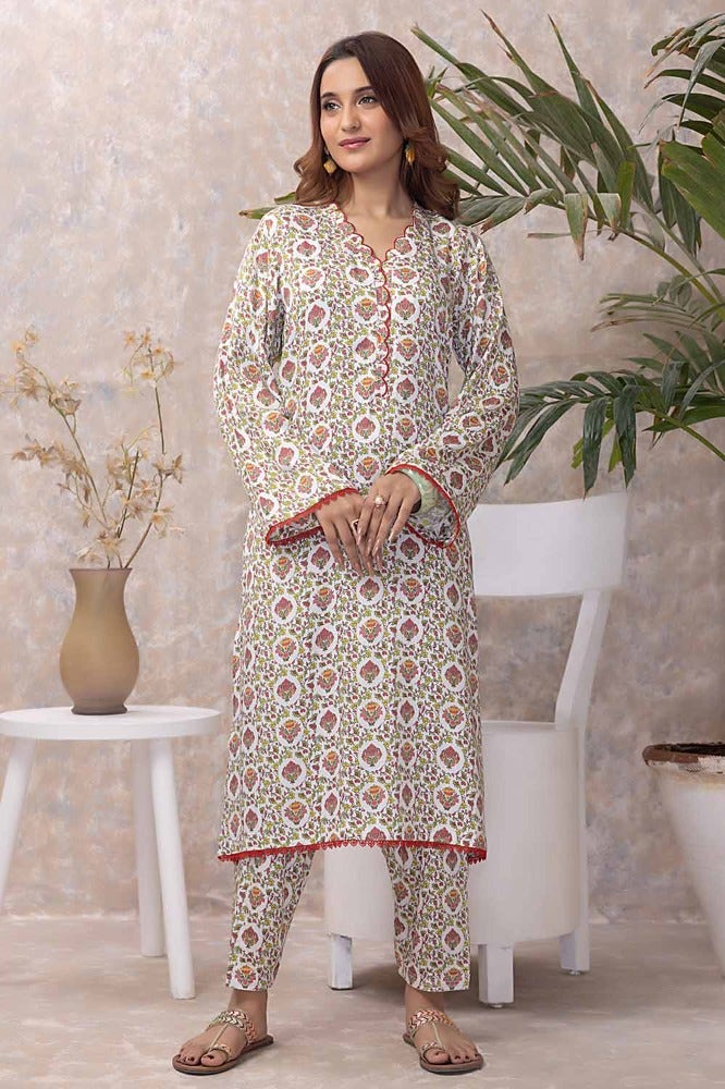 Gul Ahmed 2 Piece Cotail Unstitched Suit WNST-32053