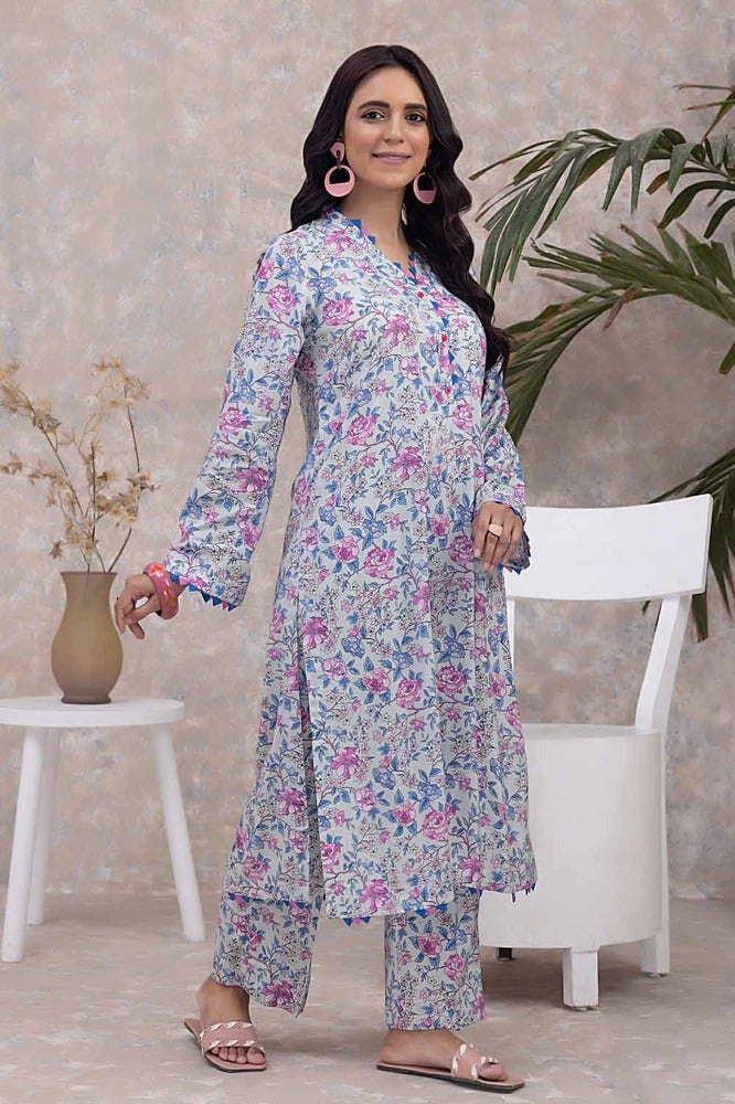 Gul Ahmed 2 Piece Linen Unstitched Suit WNST-32060