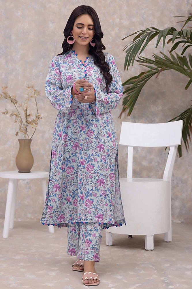 Gul Ahmed 2 Piece Linen Unstitched Suit WNST-32060