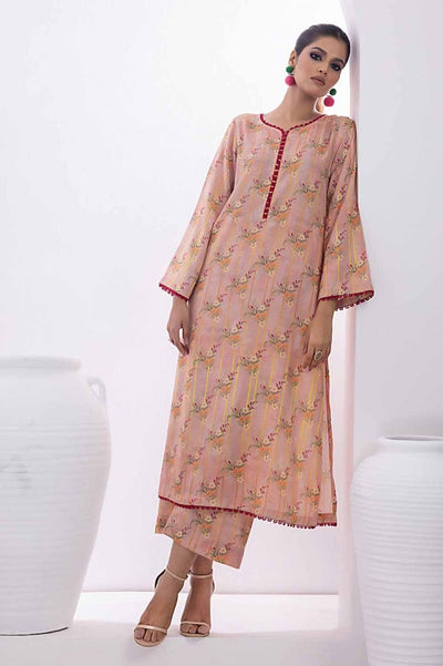 Gul Ahmed 2 Piece Printed Karandi Unstitched Suit WNST-32067