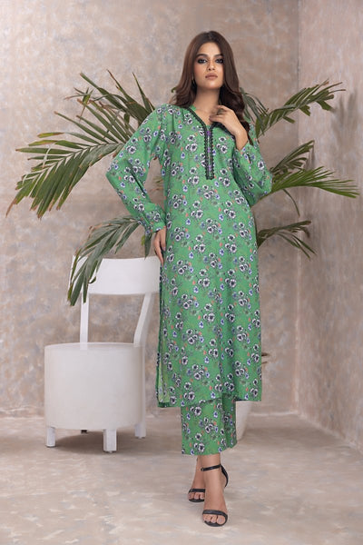 Gul Ahmed 2PC Unstitched Printed Karandi Shirt Printed Karandi Trouser WNST-32068