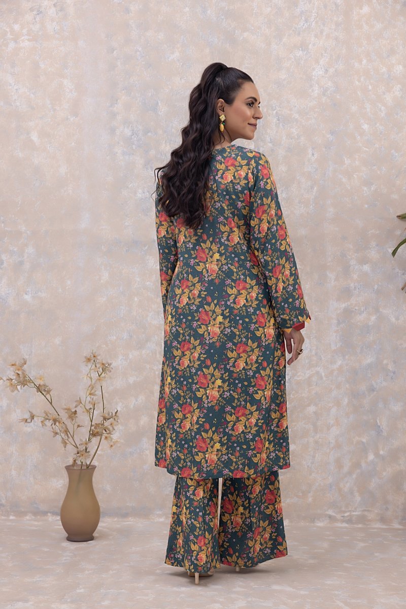 Gul Ahmed 2PC Unstitched Printed Karandi Shirt Printed Karandi Trouser WNST-32075