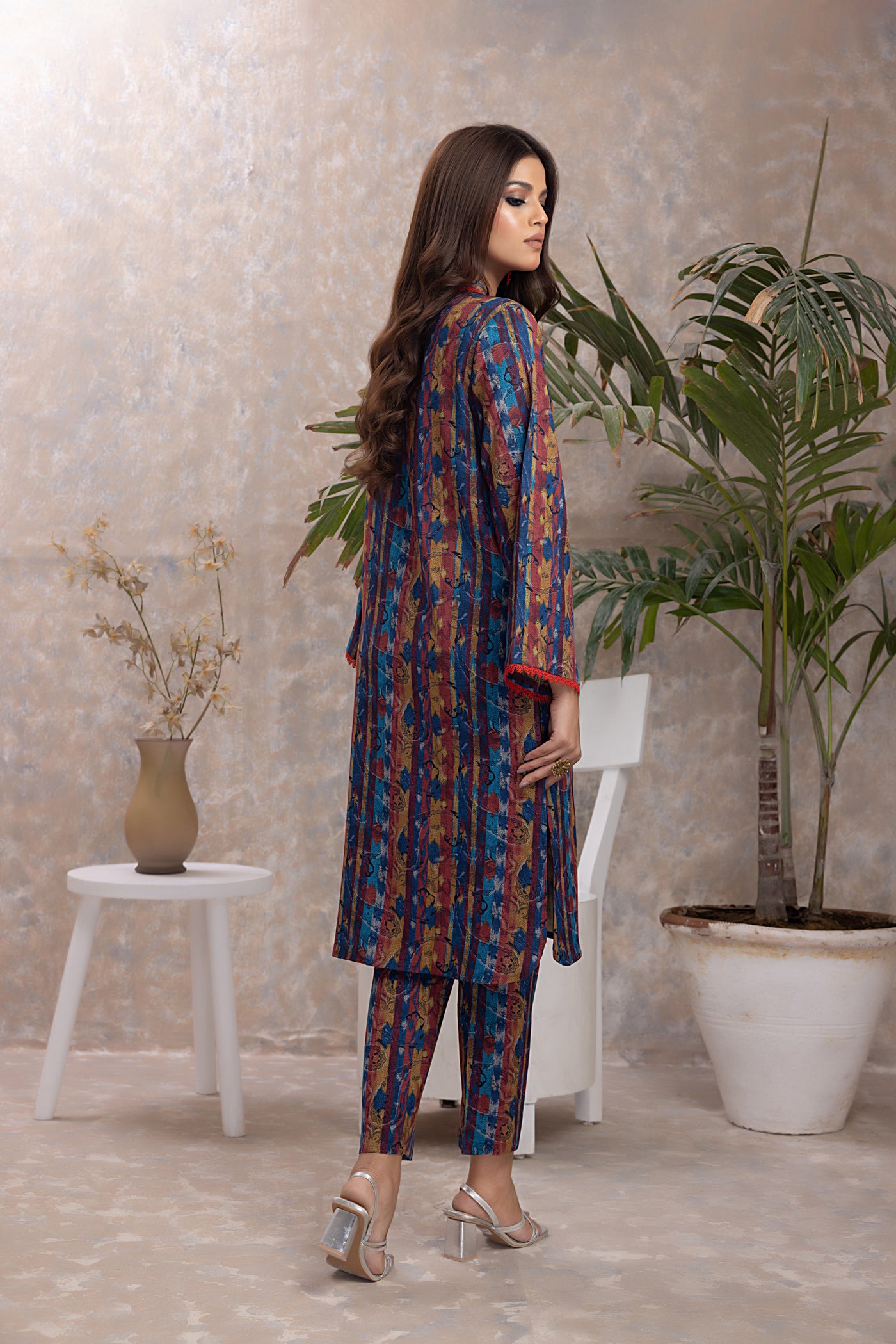 Gul Ahmed 2PC Unstitched Printed Dhanak Shirt Printed Dhanak Trouser WNST-32076