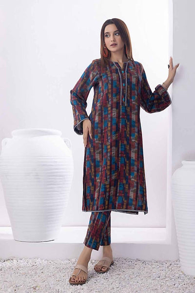 Gul Ahmed 2PC Printed Dhanak Stitched Suit WNST-32078