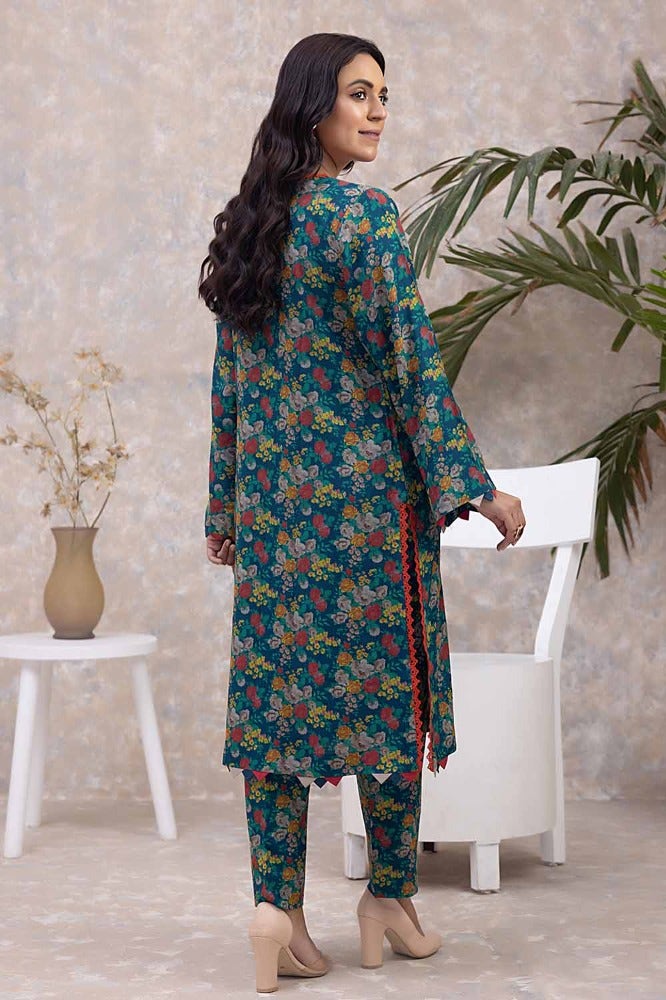 Gul Ahmed 2 Piece Printed Dhanak Unstitched Suit WNST-32083