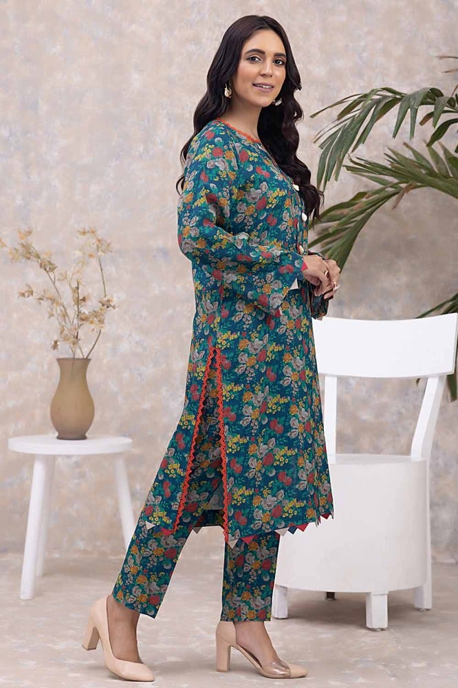 Gul Ahmed 2 Piece Printed Dhanak Unstitched Suit WNST-32083