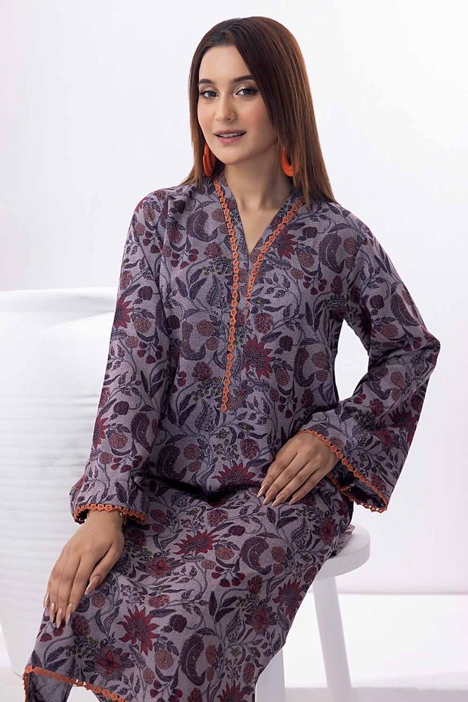 Gul Ahmed 2 Piece Printed Dhanak Unstitched Suit WNST-32085