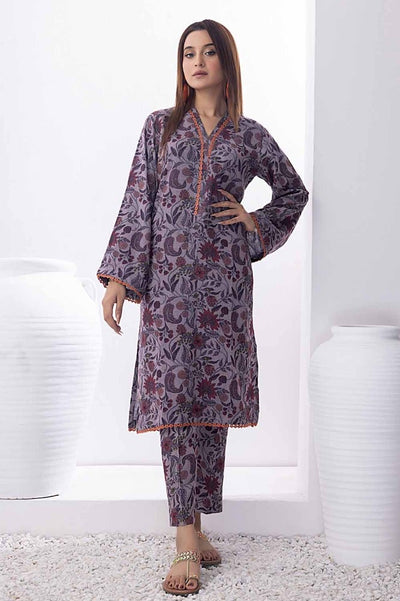 Gul Ahmed 2 Piece Printed Dhanak Unstitched Suit WNST-32085