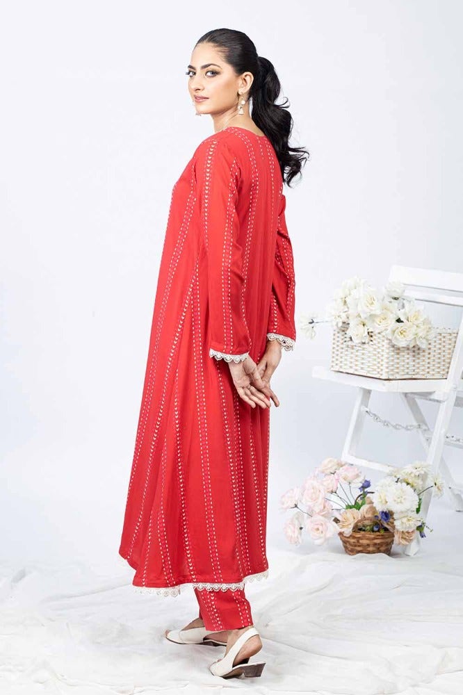 Gul Ahmed 2PC Printed Linen Unstitched Shirt with Printed Linen Trouser WNST-32090