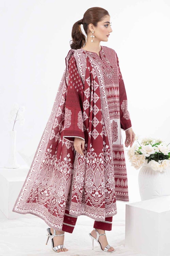 Gul Ahmed 3PC Printed Khaddar Unstitched Suit WR-32003
