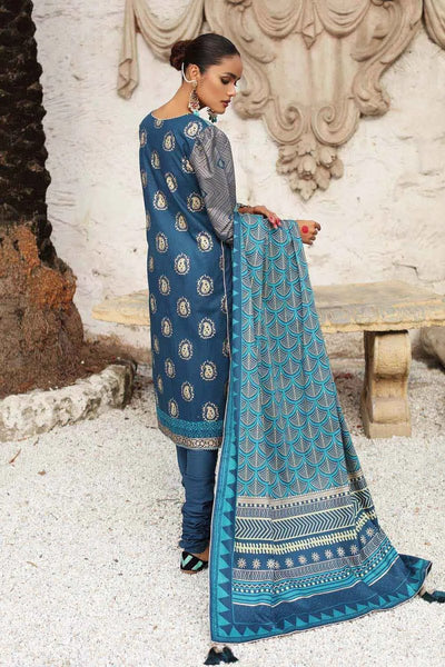 Gul Ahmed 3PC Unstitched Winter Cotton Suit WS-12002 A