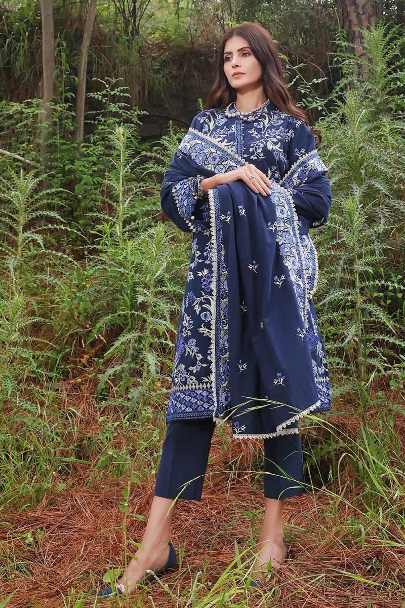 Gul Ahmed 3PC Embroidered Yarn Dyed Unstitched Suit YD-32007