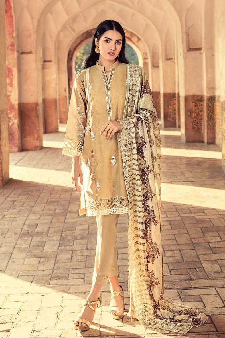 Gul Ahmed Embroidered Chiffon Unstitched 3 Piece Suit CT-256