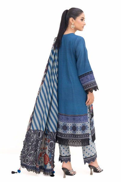 Gul Ahmed 3PC Unstitched Printed Dhanak Suit DH-42009