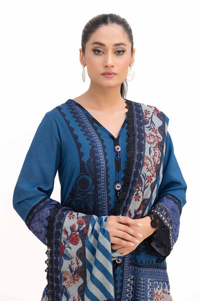 Gul Ahmed 3PC Unstitched Printed Dhanak Suit DH-42009