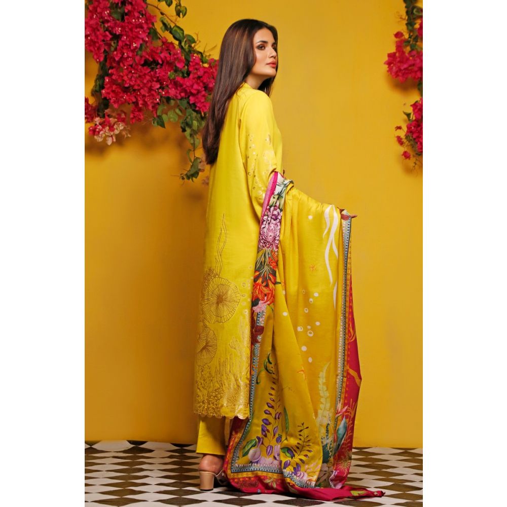 Gul Ahmed Baraan Mid Summer 2020 3 PC Unstitched Digital Printed Suit CL-918