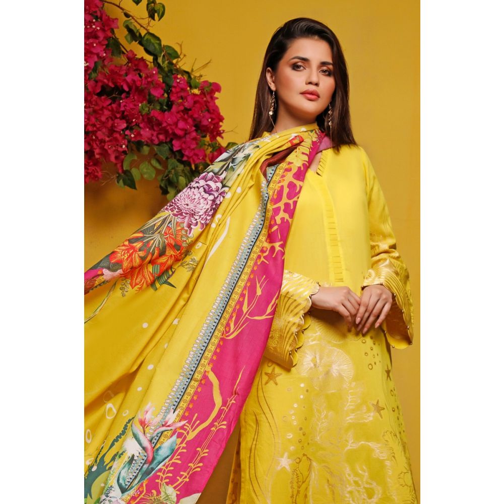 Gul Ahmed Baraan Mid Summer 2020 3 PC Unstitched Digital Printed Suit CL-918