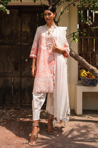 SANA SAFINAZ 3 Piece Unstitched Printed Embroidered Lawn Suit - M232-008B-CH