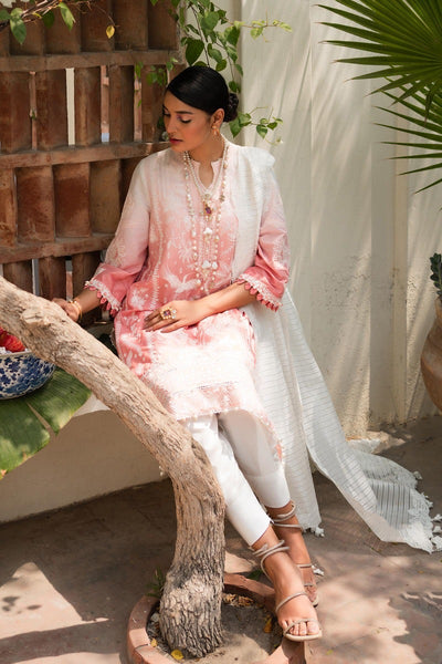 SANA SAFINAZ 3 Piece Unstitched Printed Embroidered Lawn Suit - M232-008B-CH