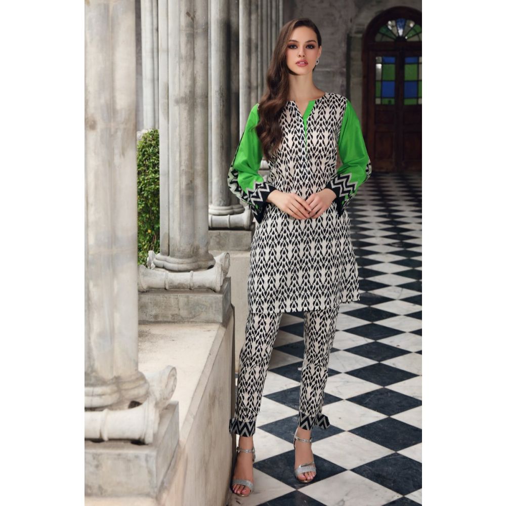 Gul Ahmed Cambric Printed Stitched Shirt SCN-130 B