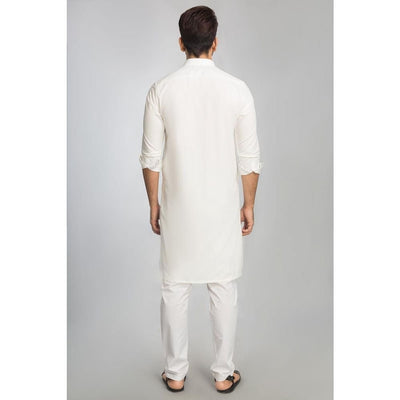 Gul Ahmed Ready to Wear 100% Cotton Fashion Regular Fit Stitched Suit Off White SKS-131