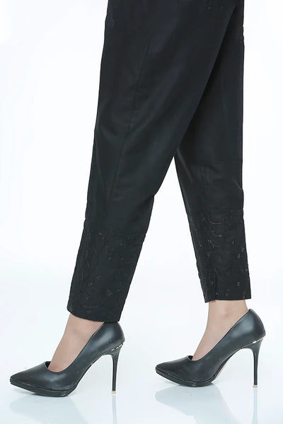 LSM Embroidered Stitched Trousers LSM-38-Black