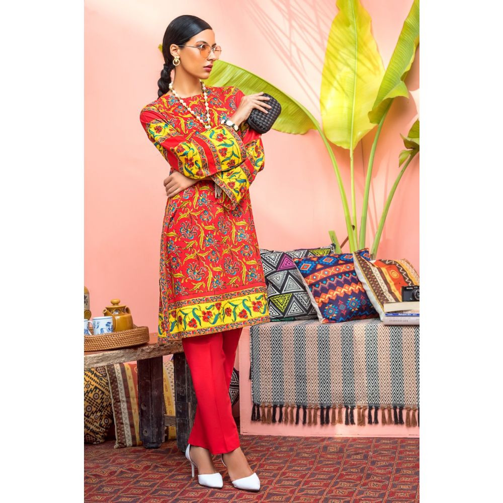 Gul Ahmed Cambric Printed Unstitched Shirt SCN-132 B