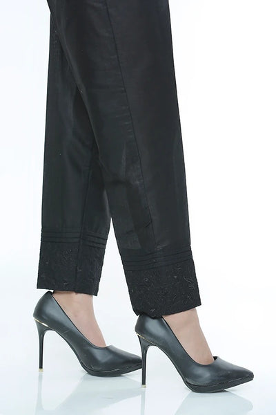 LSM Embroidered Stitched Trousers LSM-52-Black