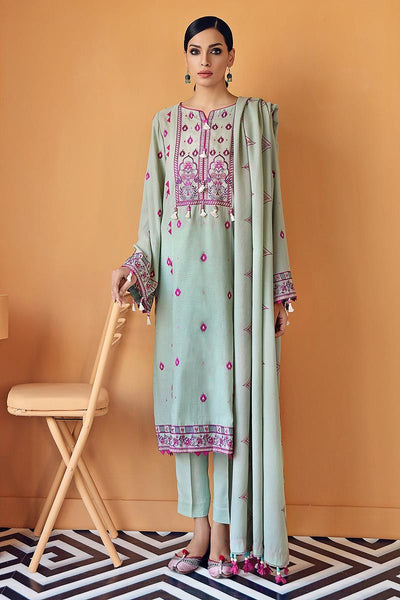 Ready to Wear Gul Ahmed 3 Piece Embroidered Suit with Karandi Dupatta ADE-05
