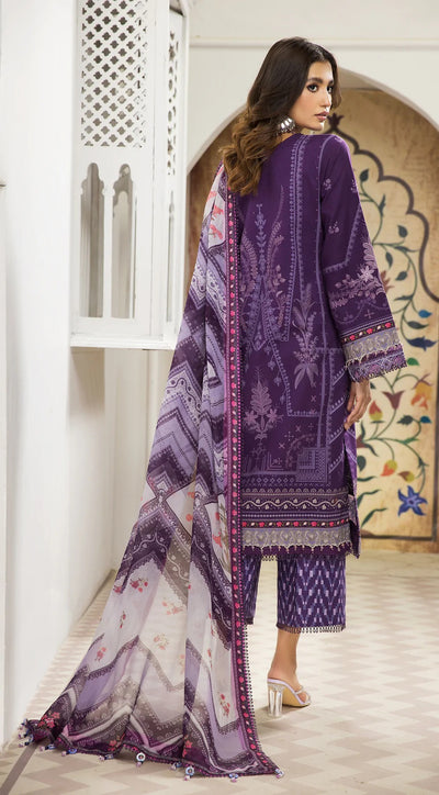 Anaya By Kiran Chaudhry 3 Piece Unstitched Embroidered Suit - AEC22-03 HELENA